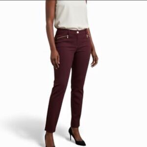Anna Klein Burgundy Pants